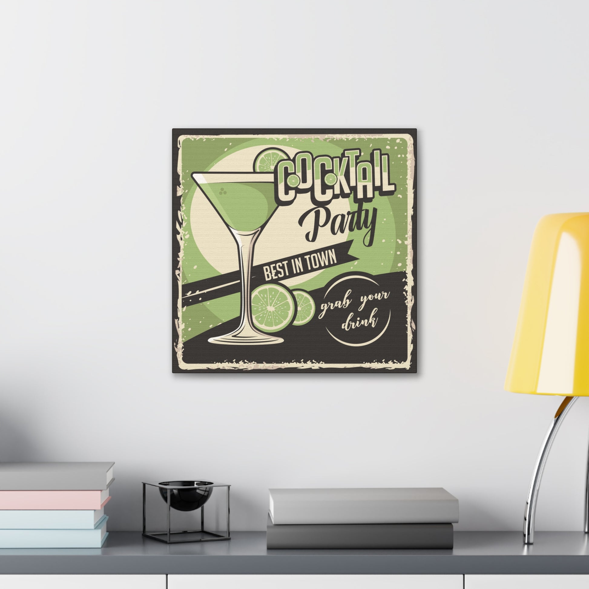High-quality vintage cocktail art featuring a classic cocktail illustration
