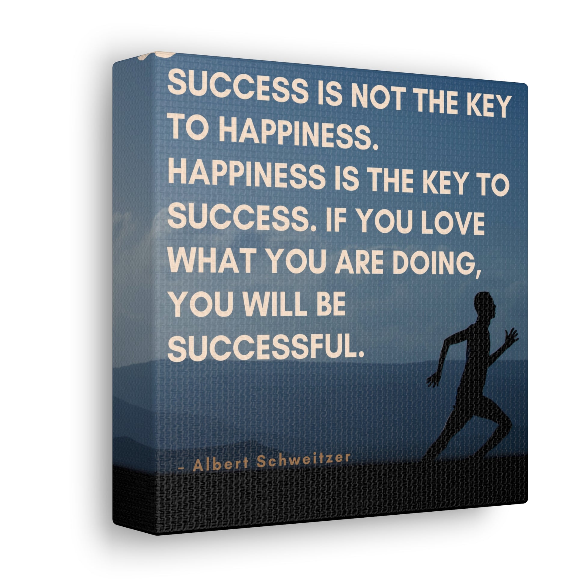 Square happiness canvas print perfect for success-driven individuals
