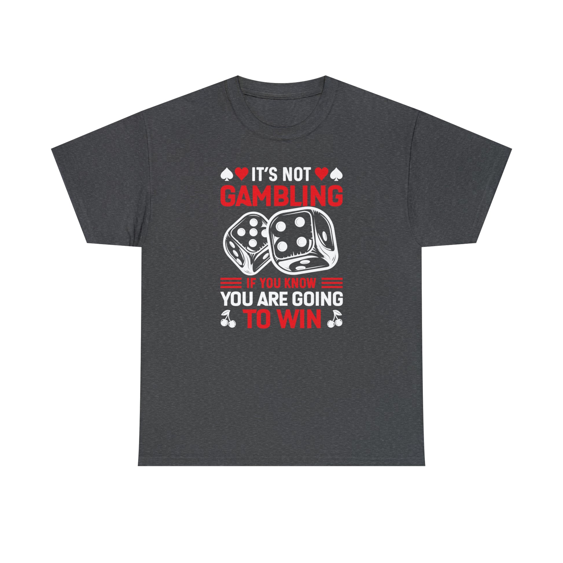Poker night t-shirt with funny gambling quote
