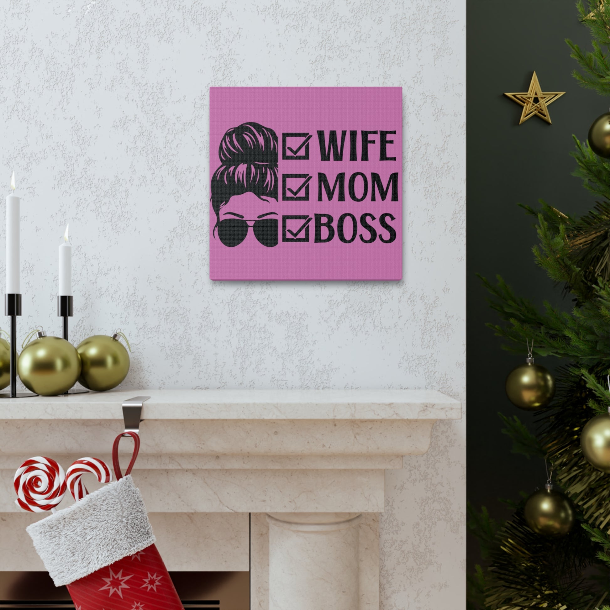 "Wife, Mom, Boss" Wall Art - Weave Got Gifts - Unique Gifts You Won’t Find Anywhere Else!