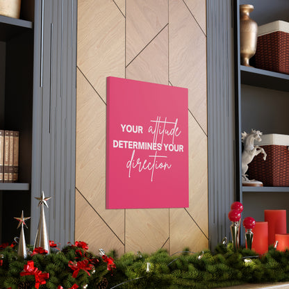 Inspirational wall art with a pink background for bedrooms or offices.
