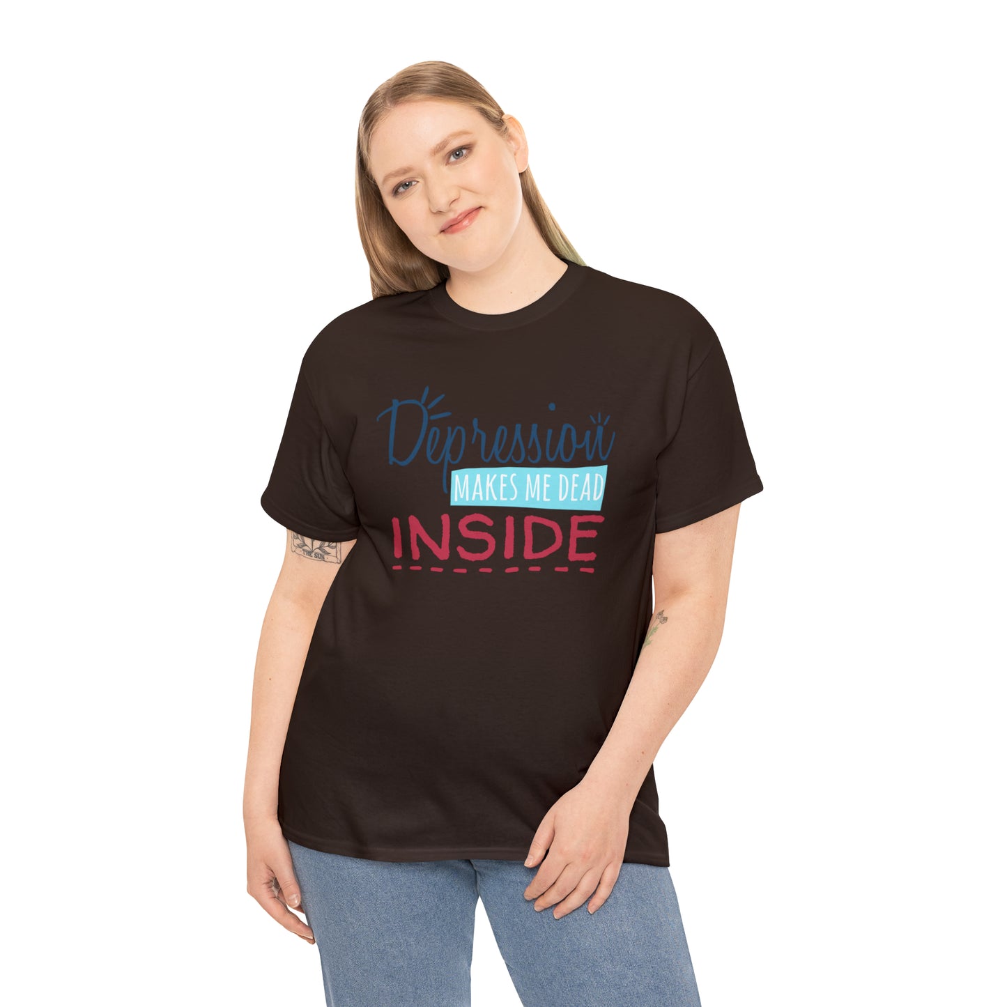 "Depression Makes Me Dead Inside" T-Shirt - Weave Got Gifts - Unique Gifts You Won’t Find Anywhere Else!