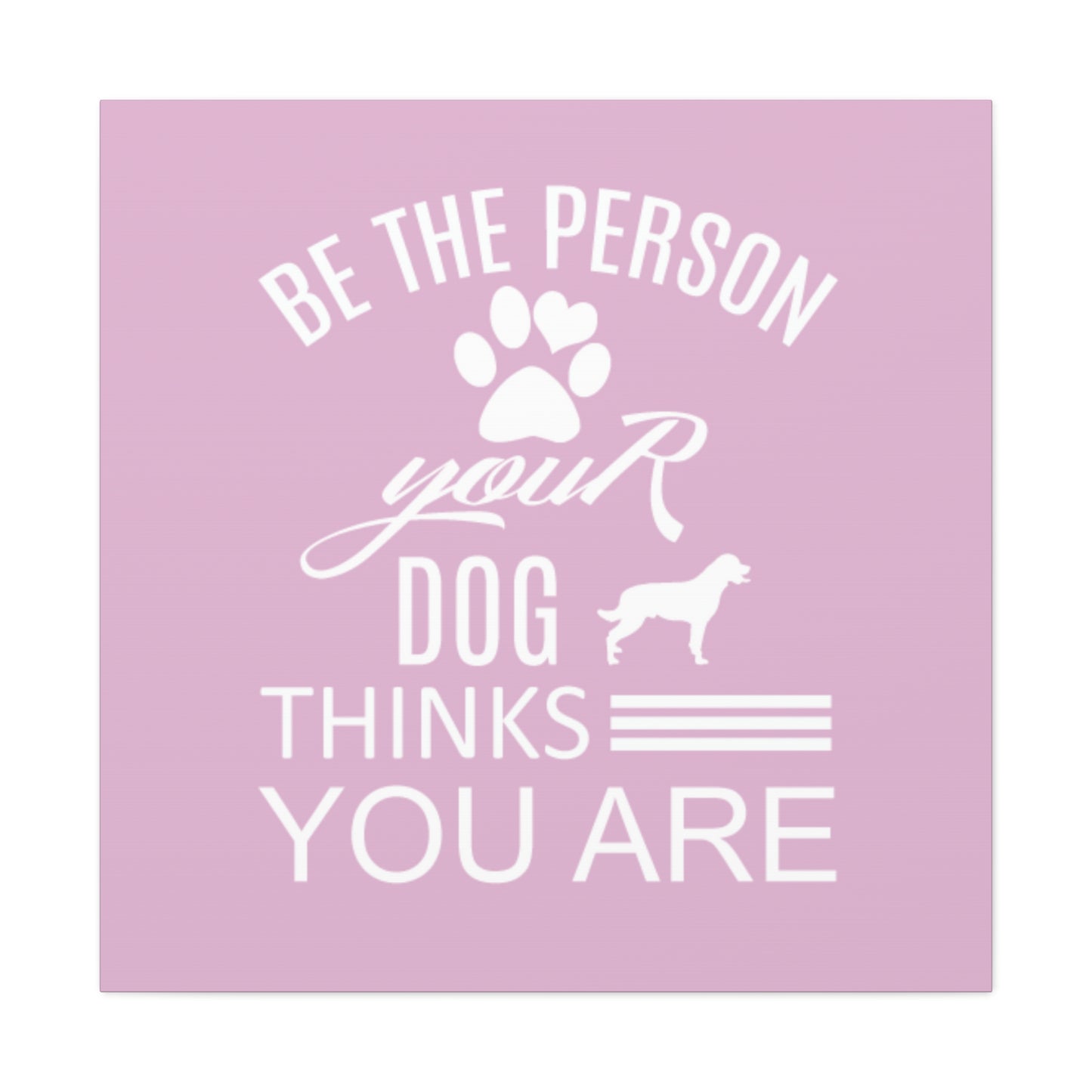 Canvas decor for dog enthusiasts with heartfelt quote and dog graphic
