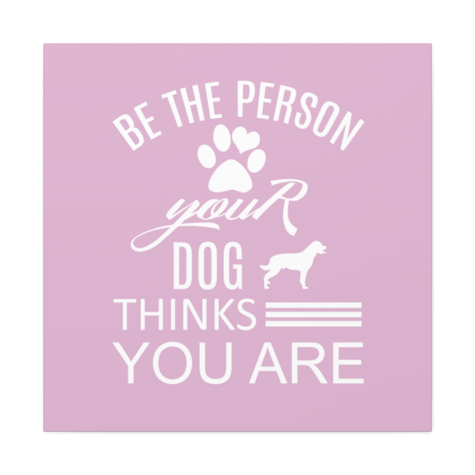 Canvas decor for dog enthusiasts with heartfelt quote and dog graphic
