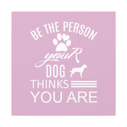 Canvas decor for dog enthusiasts with heartfelt quote and dog graphic
