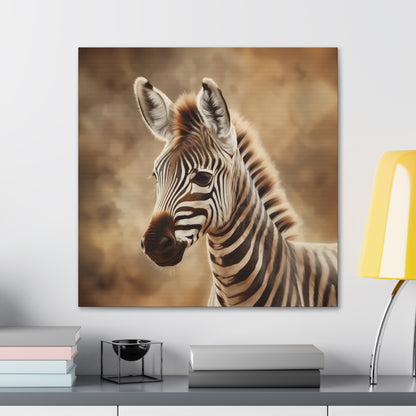 "Baby Zebra Portrait" Wall Art - Weave Got Gifts - Unique Gifts You Won’t Find Anywhere Else!