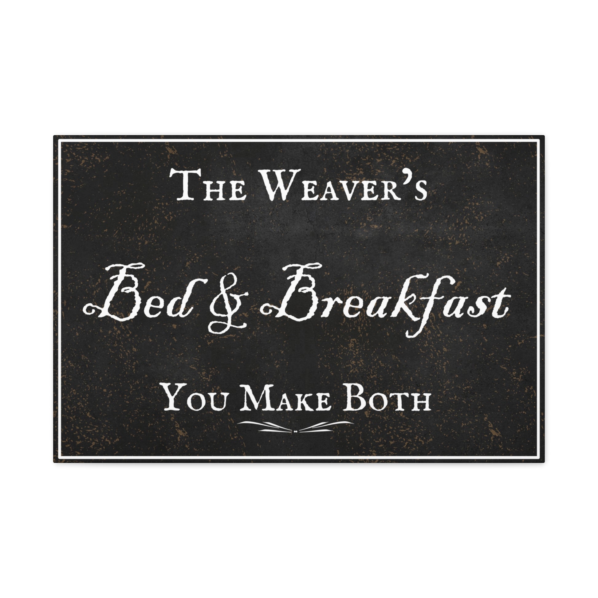 Custom Bed and Breakfast sign with name
