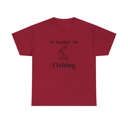 "Id Rather Be Fishing" T-Shirt - Weave Got Gifts - Unique Gifts You Won’t Find Anywhere Else!