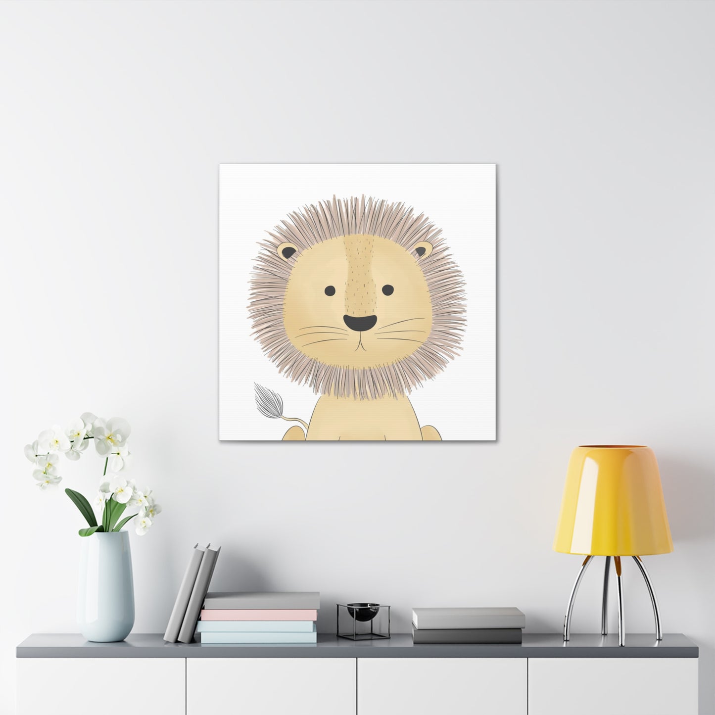 "Cute Lion" Canvas Wall Art - Weave Got Gifts - Unique Gifts You Won’t Find Anywhere Else!