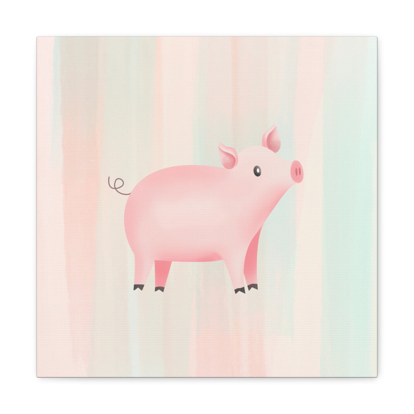 "Cute Pig" Nursery Wall Art - Weave Got Gifts - Unique Gifts You Won’t Find Anywhere Else!