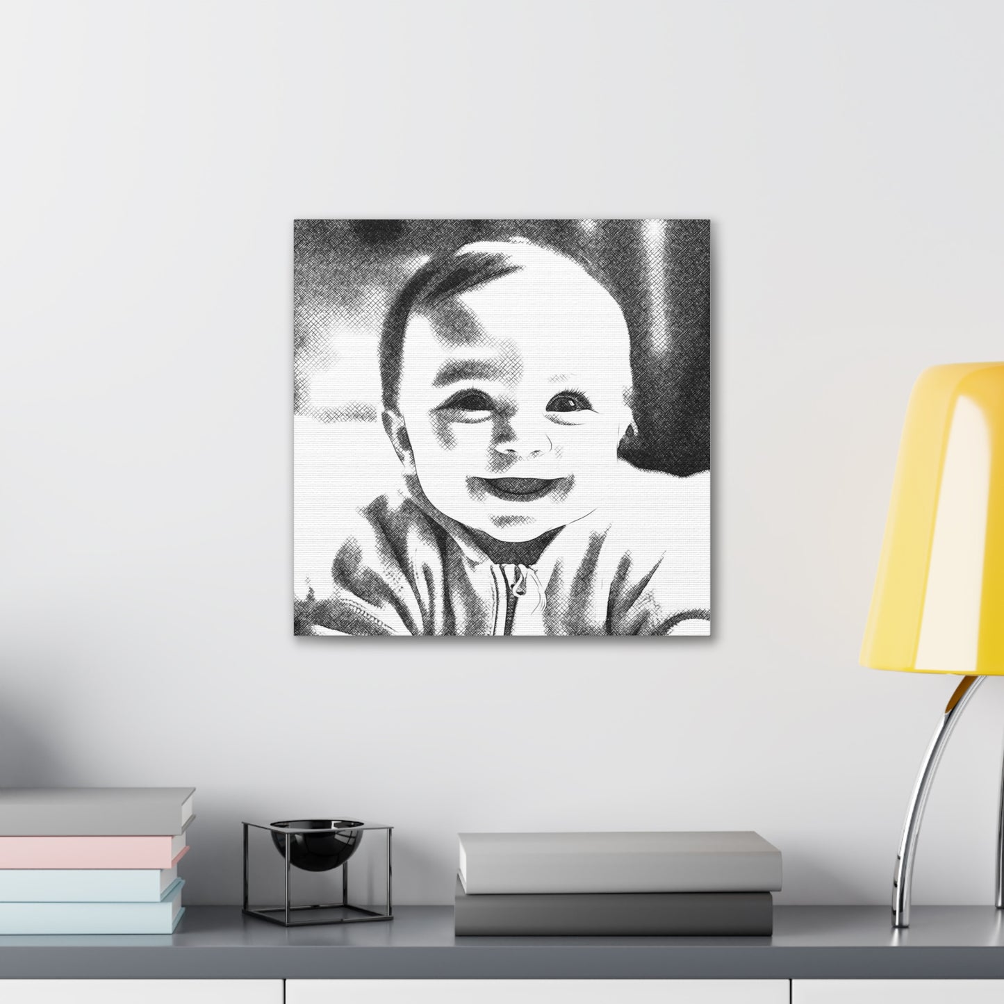 "Baby Photo Drawing" Custom Wall Art - Weave Got Gifts - Unique Gifts You Won’t Find Anywhere Else!