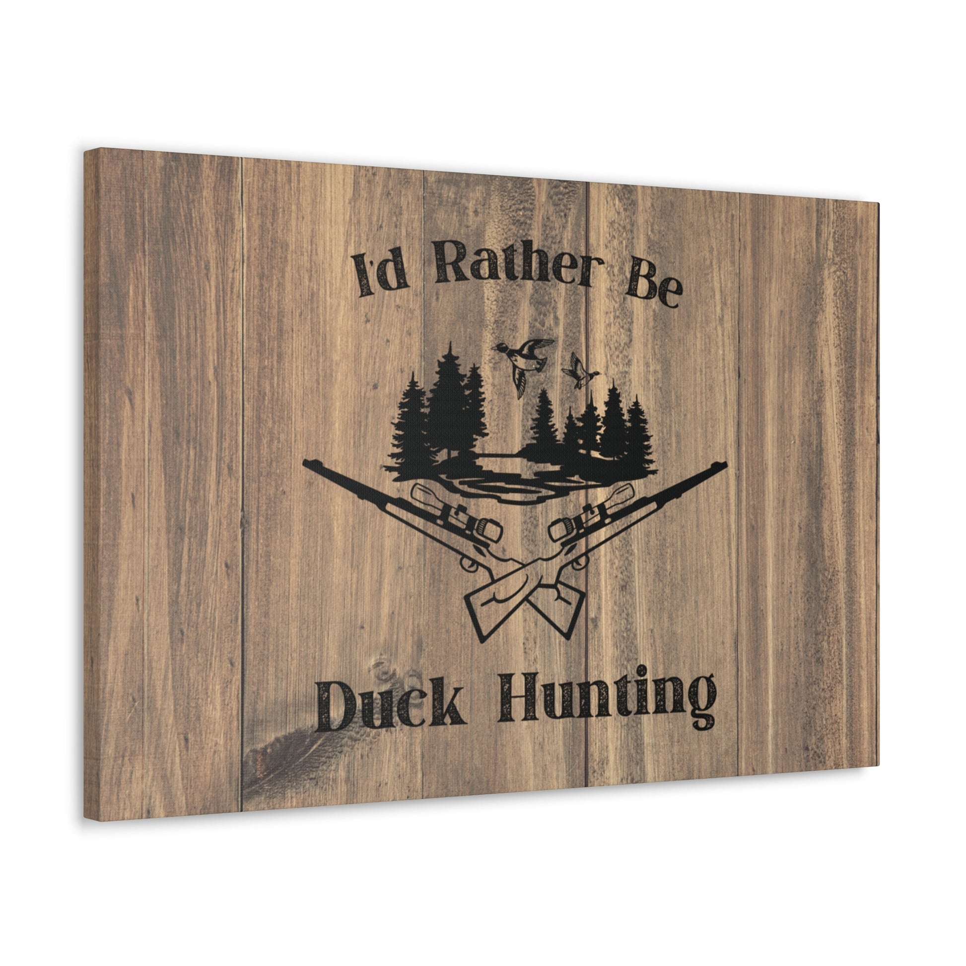 Duck hunting sign for man cave or lodge decor
