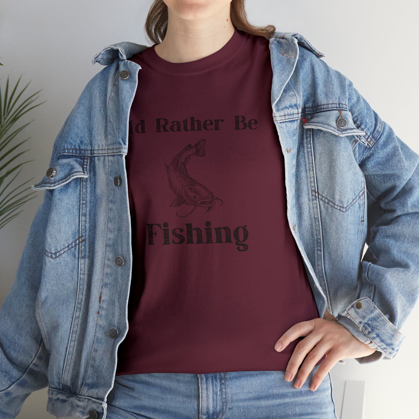 "Id Rather Be Fishing" T-Shirt - Weave Got Gifts - Unique Gifts You Won’t Find Anywhere Else!