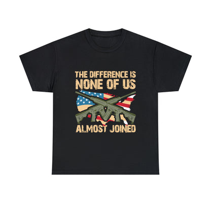 Female veteran t-shirt with powerful statement
