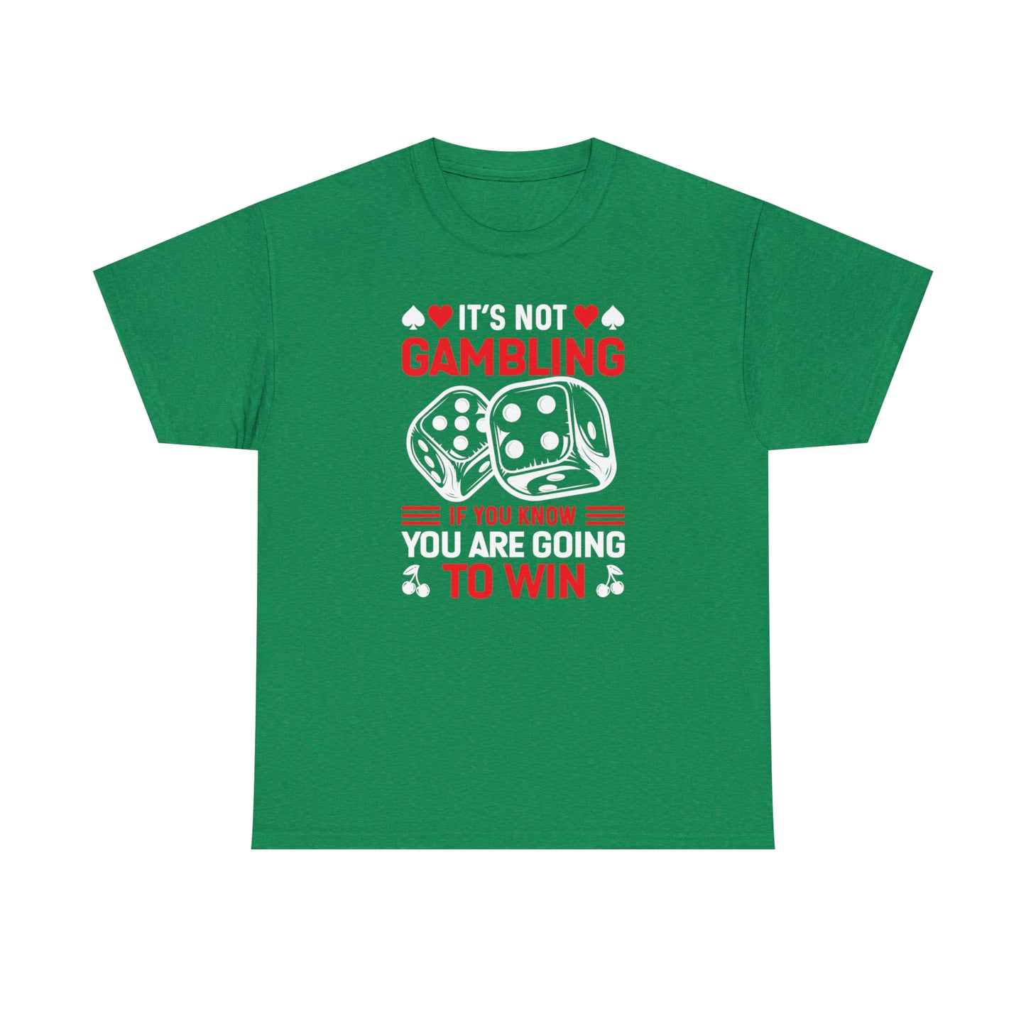 Casino-themed t-shirt with poker player quote
