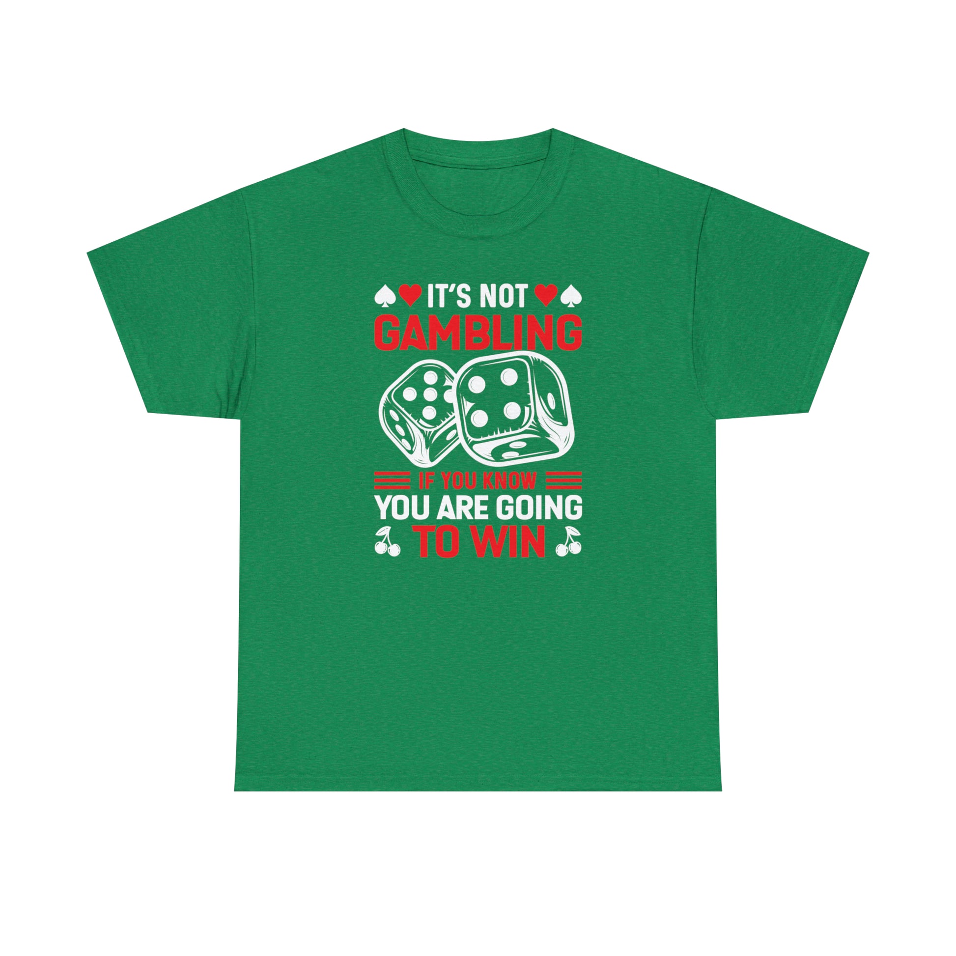 Casino-themed t-shirt with poker player quote
