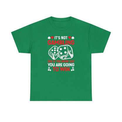 Casino-themed t-shirt with poker player quote

