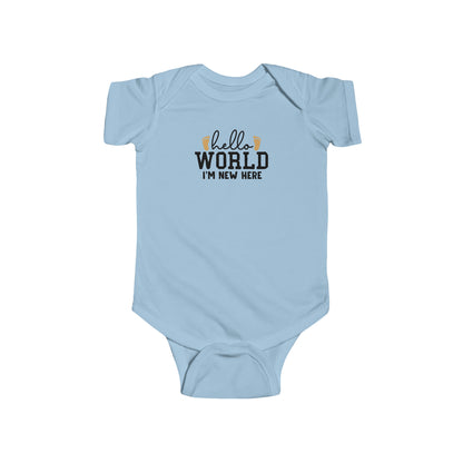 "Hello World, I'm New Here" Infant Bodysuit - Weave Got Gifts - Unique Gifts You Won’t Find Anywhere Else!