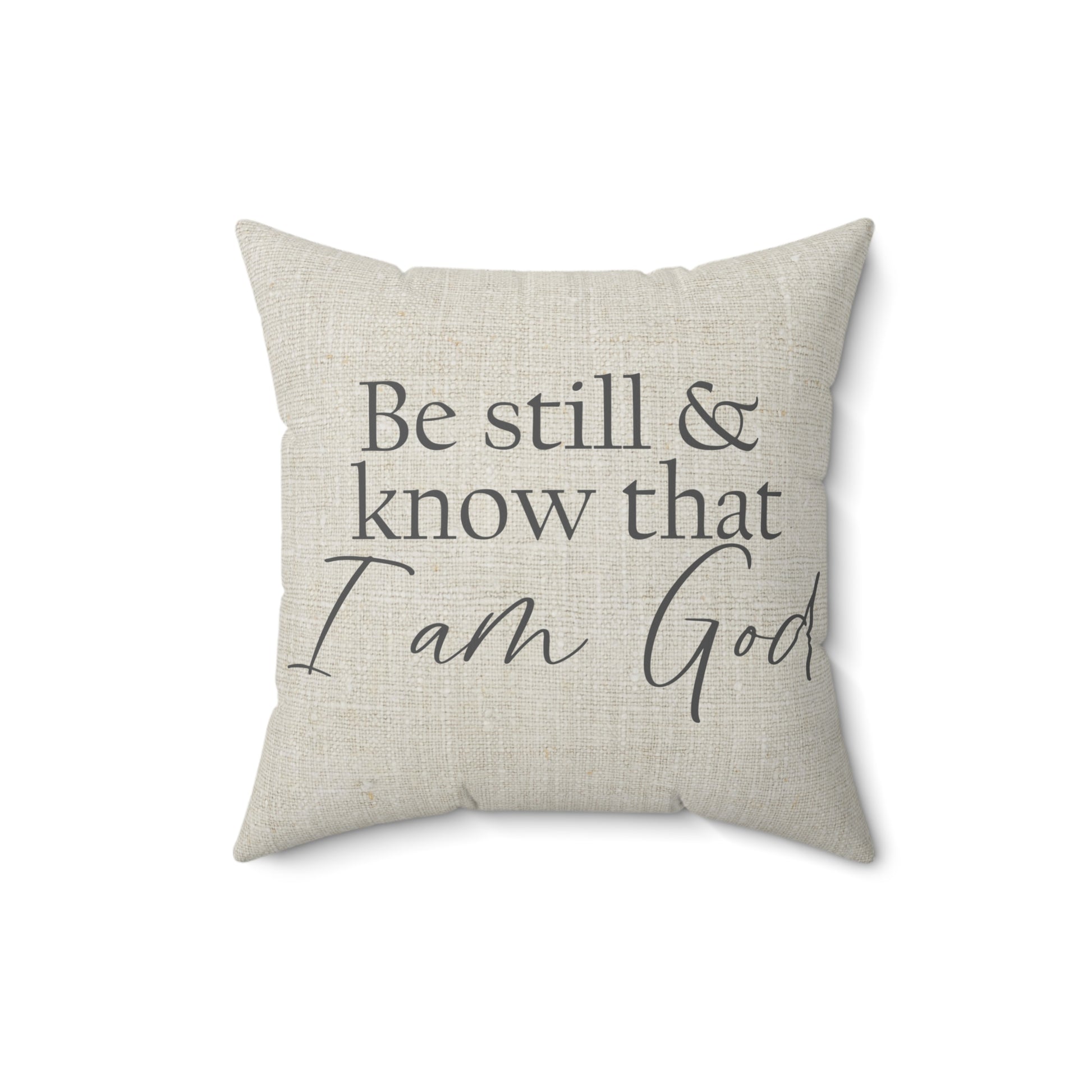 Faith-based quote throw pillow
