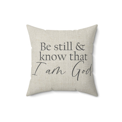 Faith-based quote throw pillow
