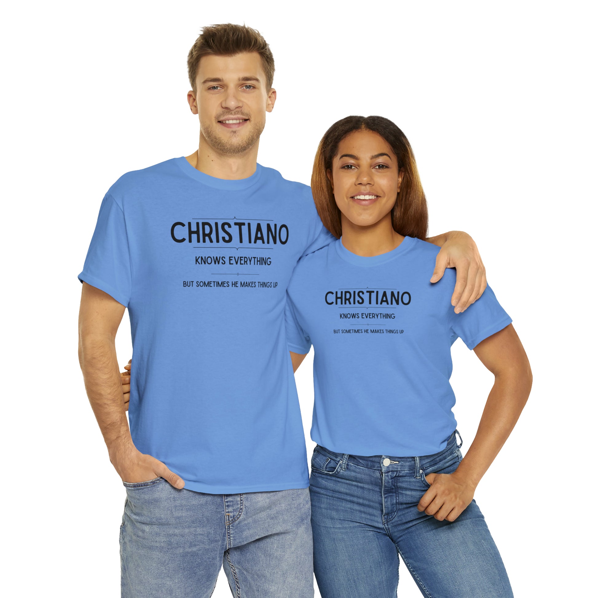 "Christiano Knows Everything" T-Shirt - Weave Got Gifts - Unique Gifts You Won’t Find Anywhere Else!