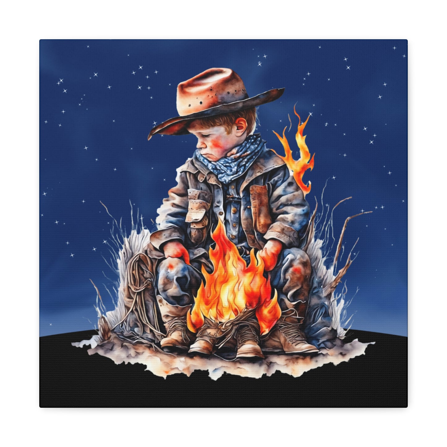 "Starry Night Cowboy" Wall Art - Weave Got Gifts - Unique Gifts You Won’t Find Anywhere Else!