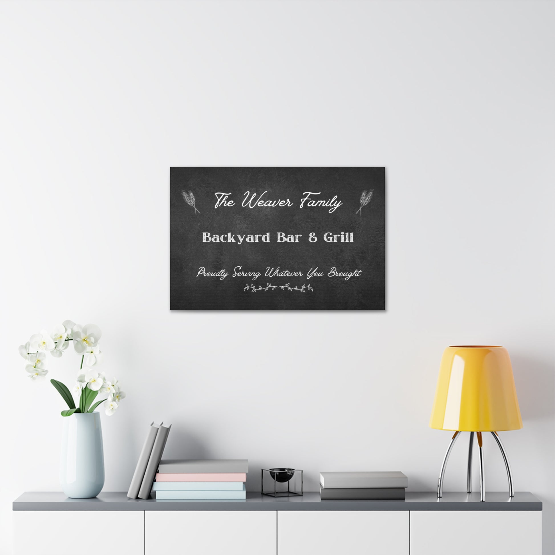 "Backyard Bar & Grill" Custom Wall Art - Weave Got Gifts - Unique Gifts You Won’t Find Anywhere Else!