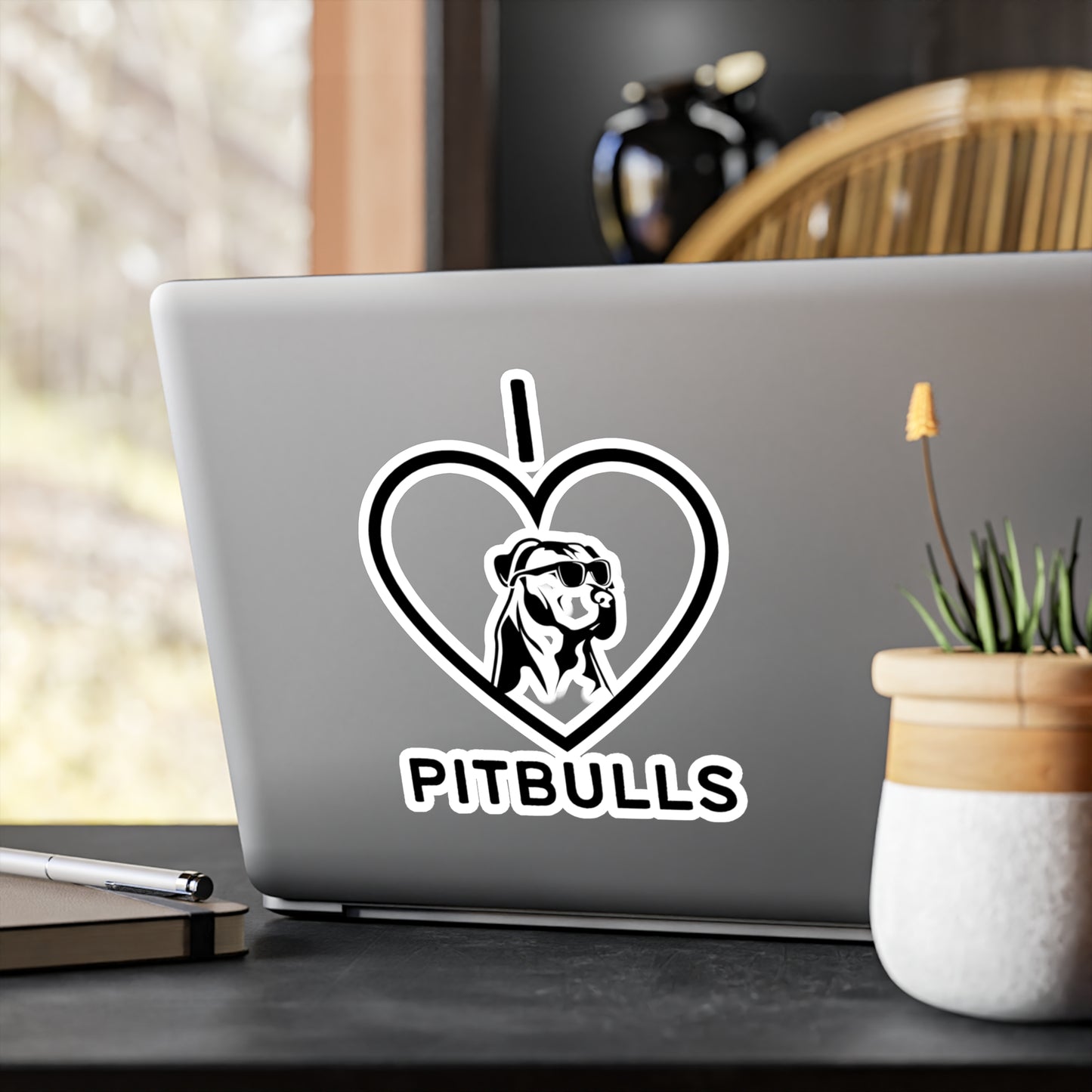 "I Love Pitbulls" Kiss-Cut Vinyl Decals - Weave Got Gifts - Unique Gifts You Won’t Find Anywhere Else!