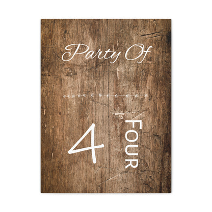 "Party Of 4" Wall Art - Weave Got Gifts - Unique Gifts You Won’t Find Anywhere Else!
