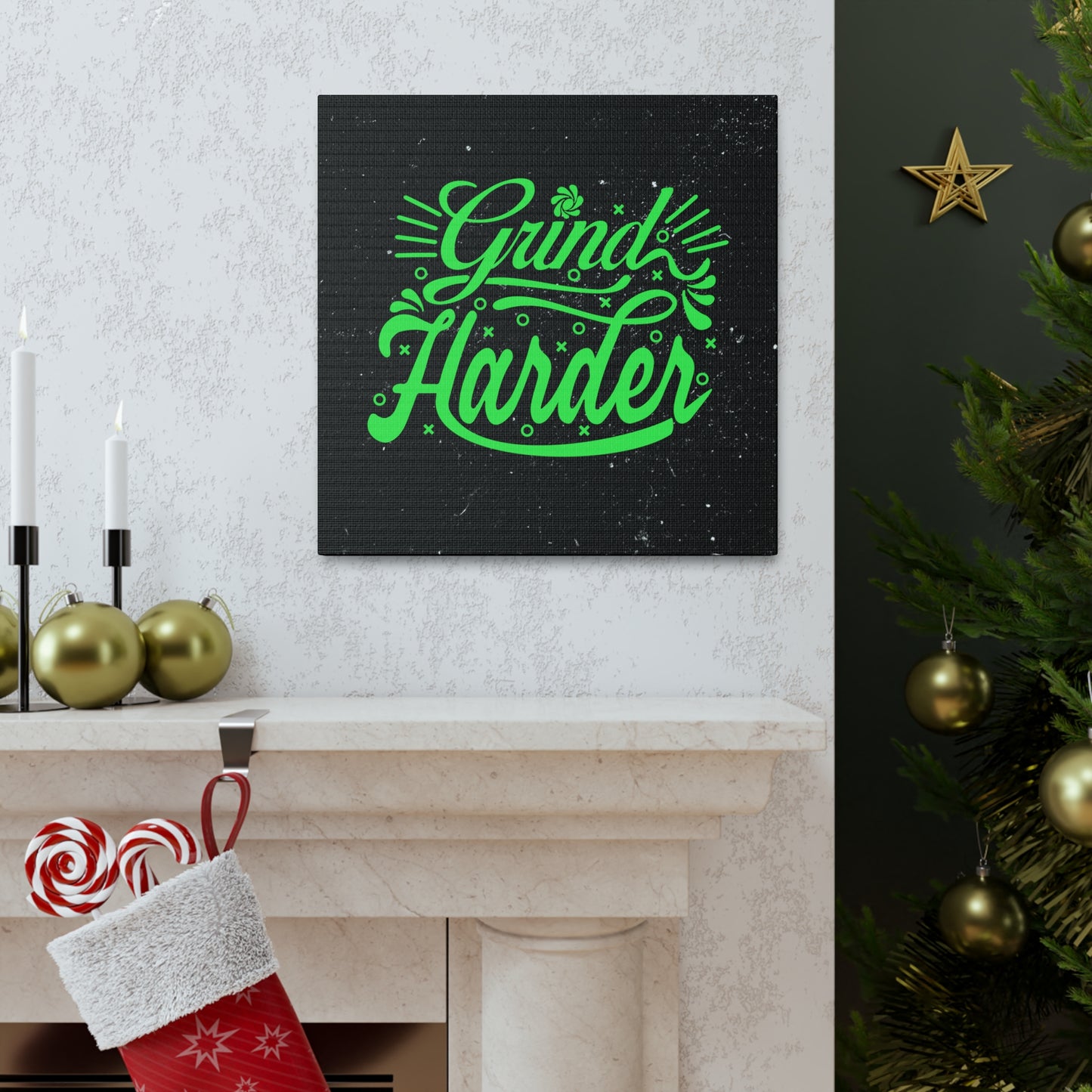 "Grind Harder" Wall Art - Weave Got Gifts - Unique Gifts You Won’t Find Anywhere Else!