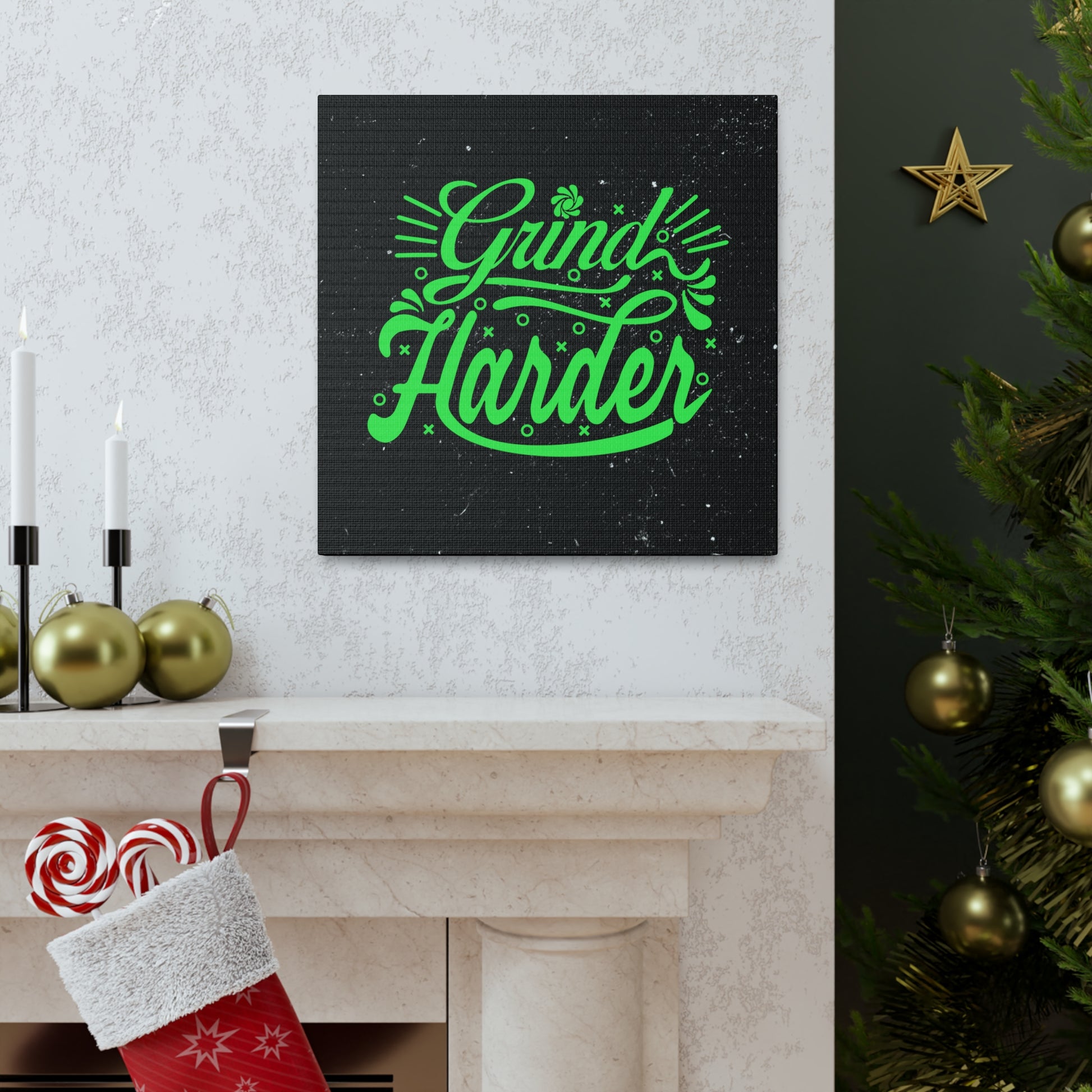 "Grind Harder" Wall Art - Weave Got Gifts - Unique Gifts You Won’t Find Anywhere Else!