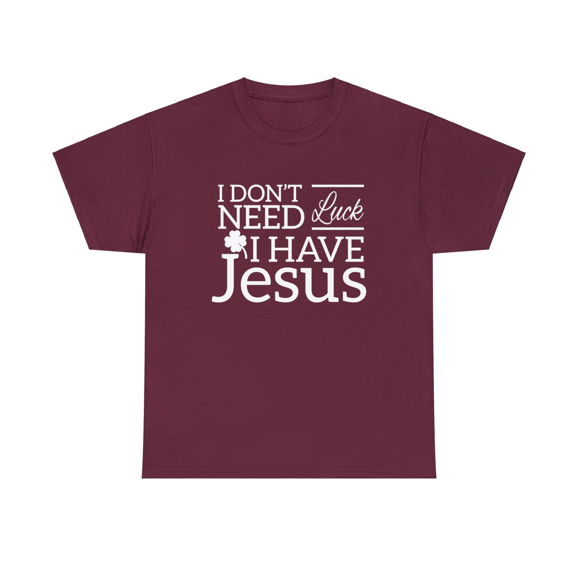 High-quality Christian apparel with bold lettering.

