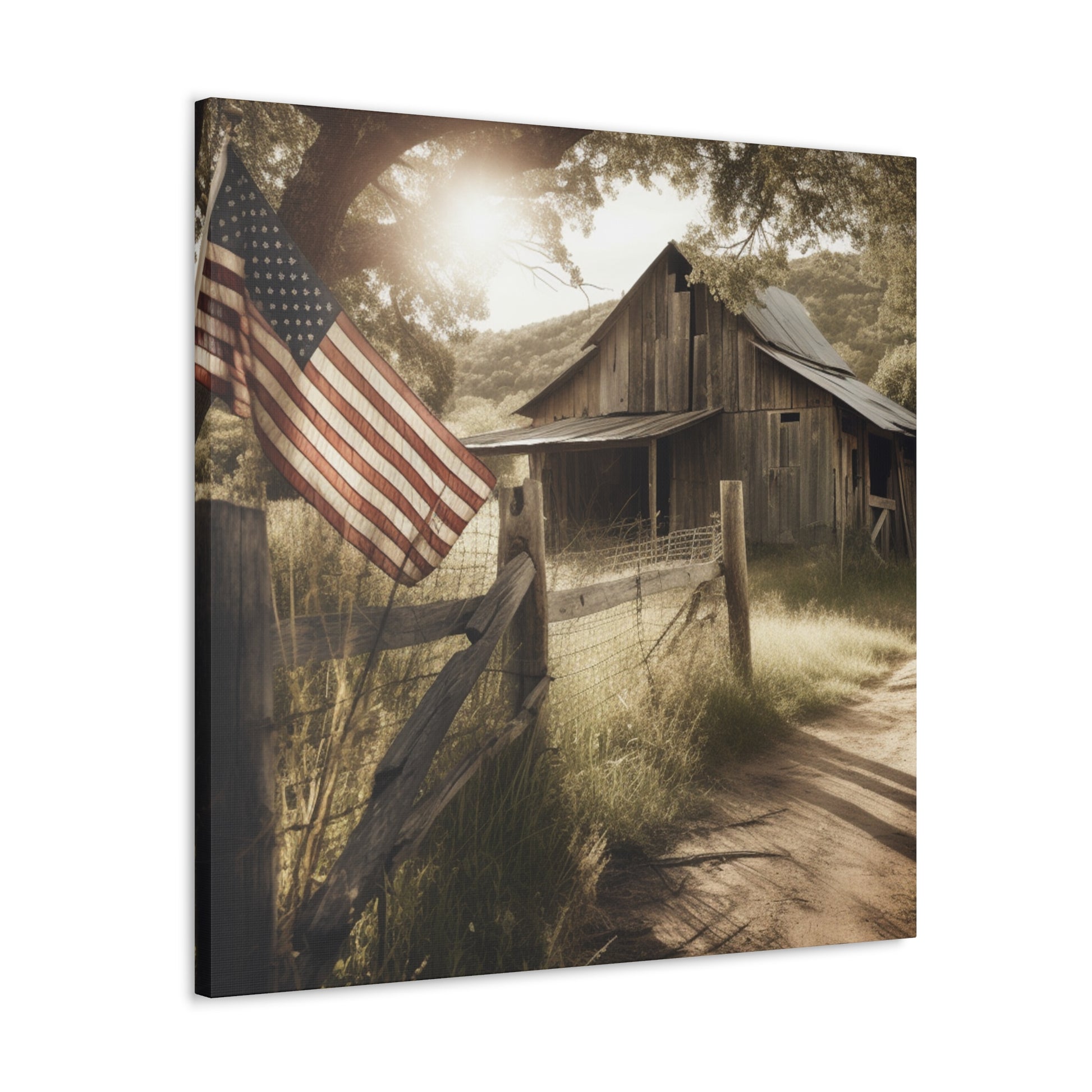 "Rustic American Farm" Wall Art - Weave Got Gifts - Unique Gifts You Won’t Find Anywhere Else!