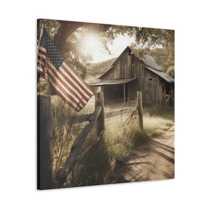 "Rustic American Farm" Wall Art - Weave Got Gifts - Unique Gifts You Won’t Find Anywhere Else!