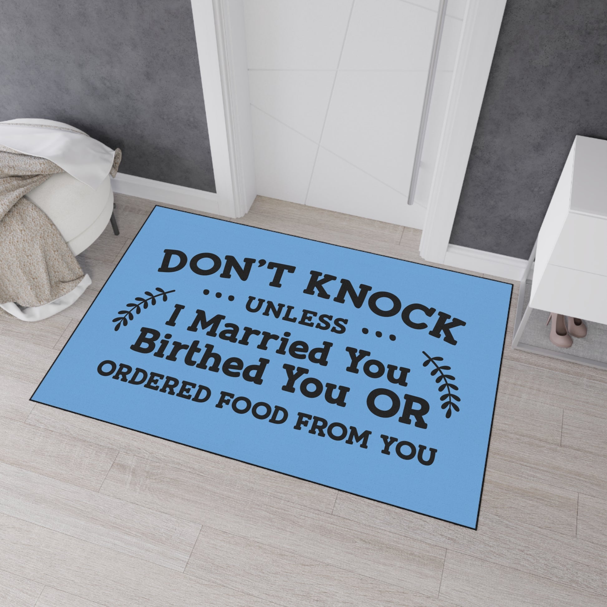 Funny doormat for homeowners
