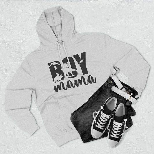 Boy Mama Hoodie – Cozy Dinosaur Mom Sweatshirt for Boy Moms

