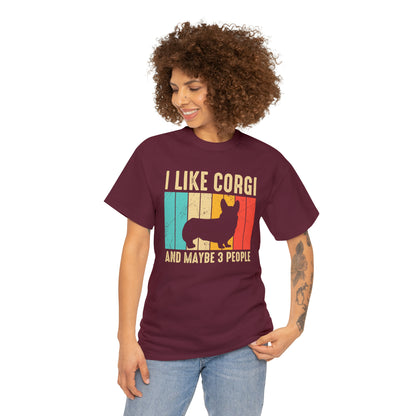 "I Like Corgi & Maybe 3 People" T-Shirt - Weave Got Gifts - Unique Gifts You Won’t Find Anywhere Else!