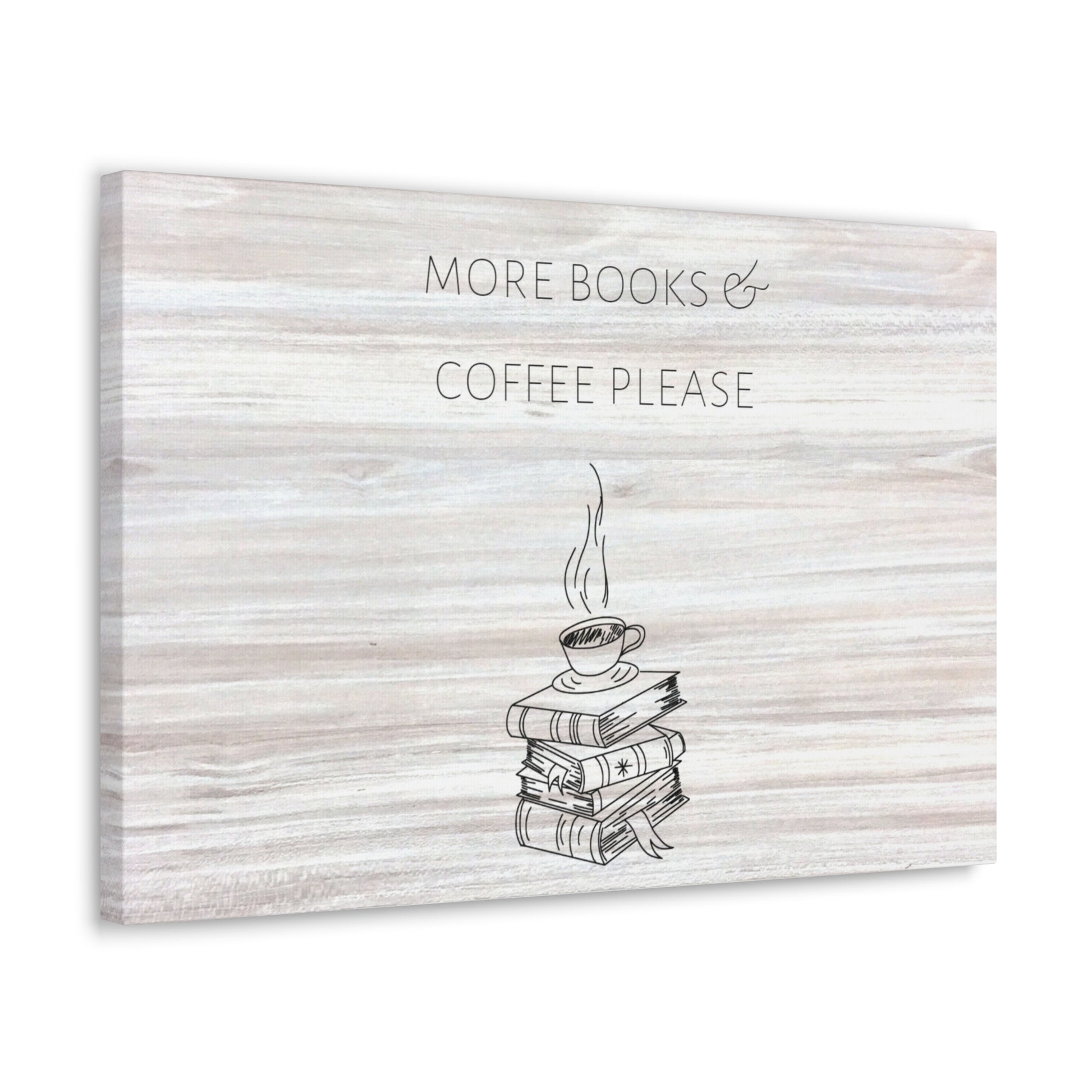 "More Books & Coffee Please" Wall Art - Weave Got Gifts - Unique Gifts You Won’t Find Anywhere Else!