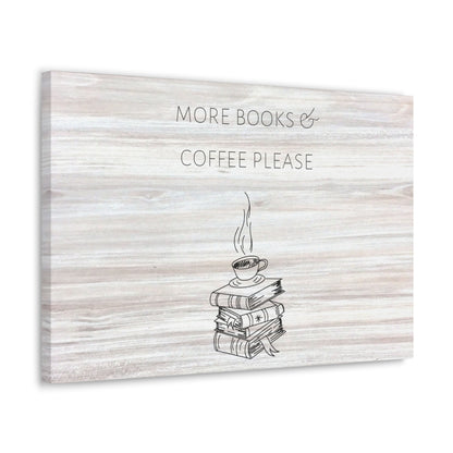 "More Books & Coffee Please" Wall Art - Weave Got Gifts - Unique Gifts You Won’t Find Anywhere Else!