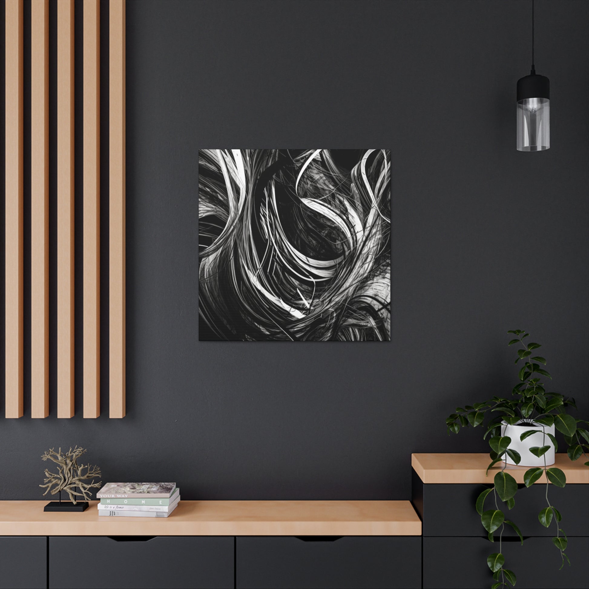 "Black & White Abstract" Wall Art - Weave Got Gifts - Unique Gifts You Won’t Find Anywhere Else!