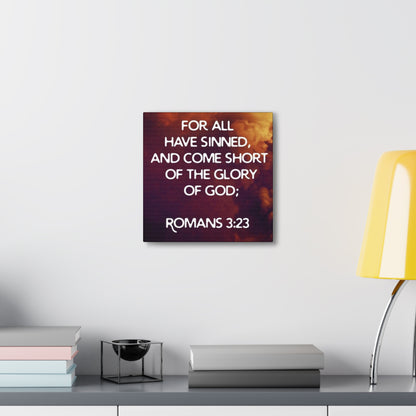 "For All Have Sinned And Come Short Of The Glory Of God" Wall Art - Weave Got Gifts - Unique Gifts You Won’t Find Anywhere Else!