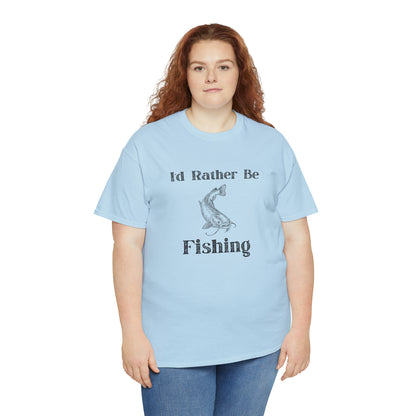 "Id Rather Be Fishing" T-Shirt - Weave Got Gifts - Unique Gifts You Won’t Find Anywhere Else!