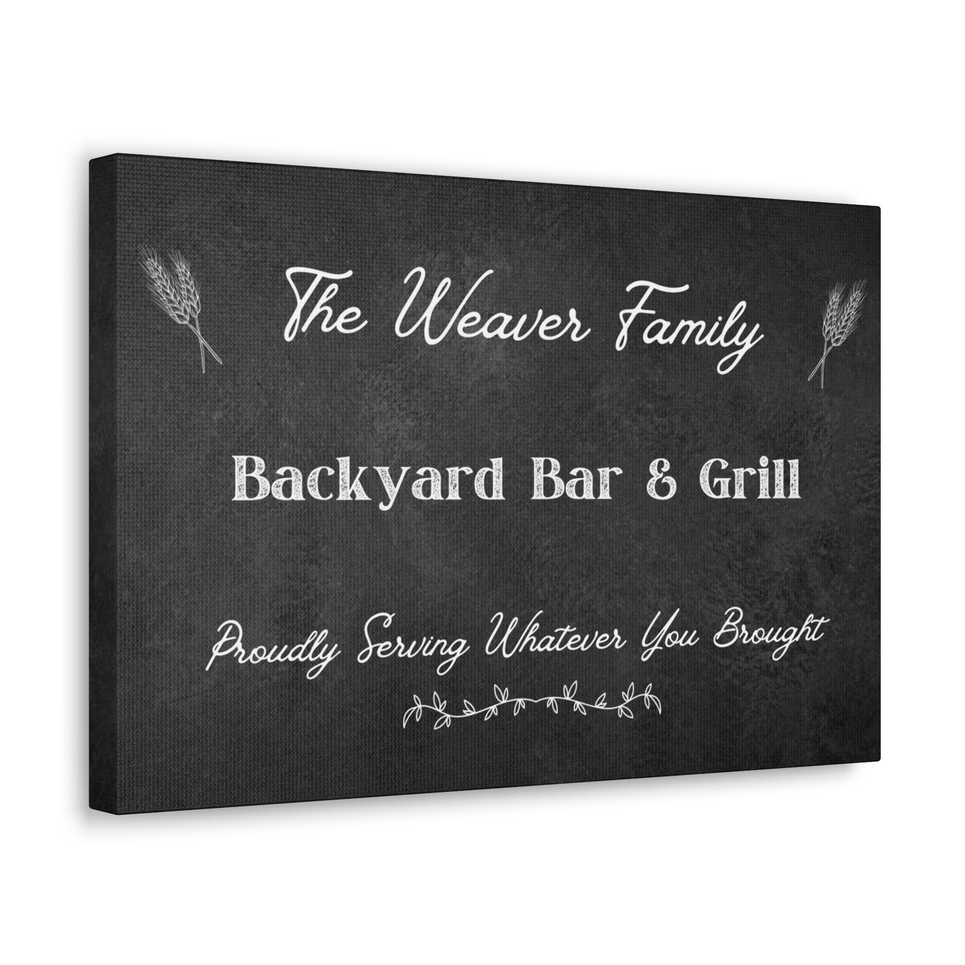 "Backyard Bar & Grill" Custom Wall Art - Weave Got Gifts - Unique Gifts You Won’t Find Anywhere Else!