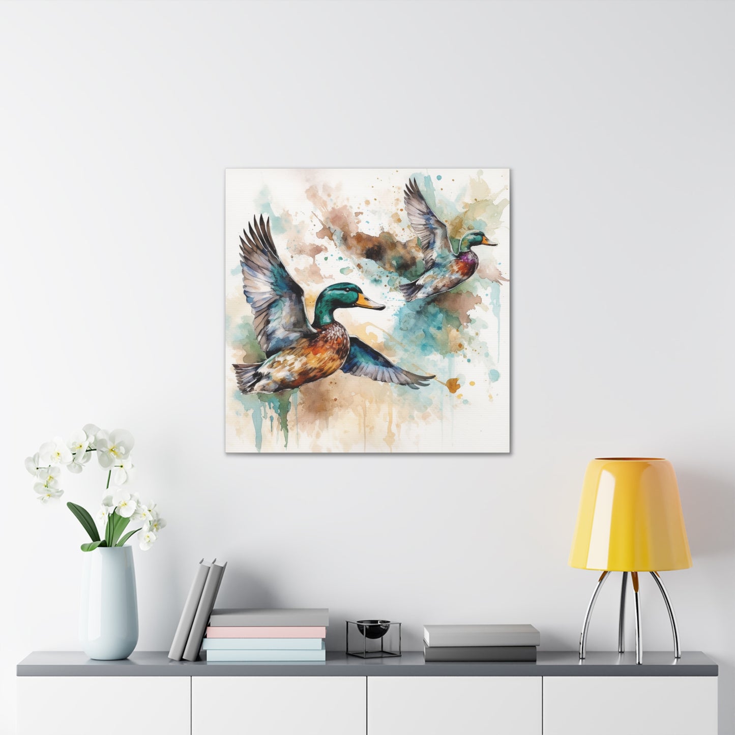 "Flying Ducks Painting" Wall Art - Weave Got Gifts - Unique Gifts You Won’t Find Anywhere Else!