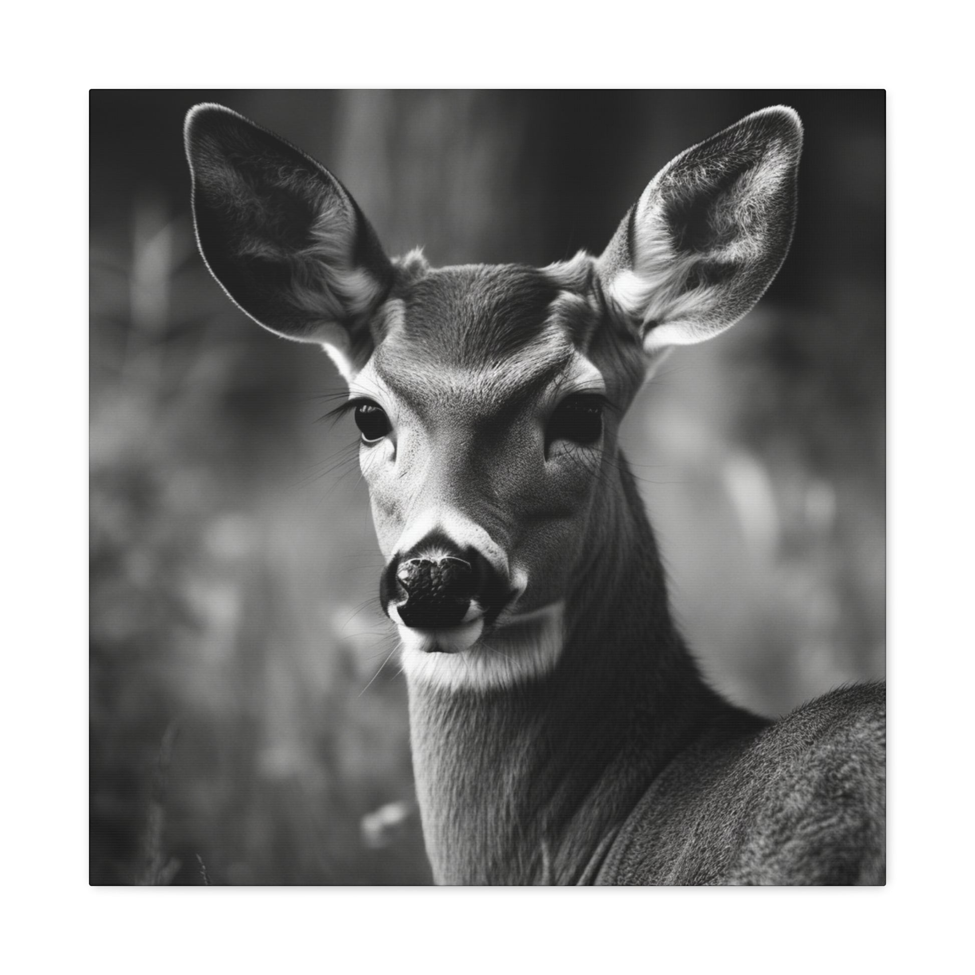 "Black & White Doe" Hunting Wall Art - Weave Got Gifts - Unique Gifts You Won’t Find Anywhere Else!