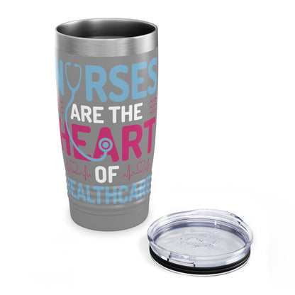 "Nurses Are The Heart Of Healthcare" Tumbler - Weave Got Gifts - Unique Gifts You Won’t Find Anywhere Else!