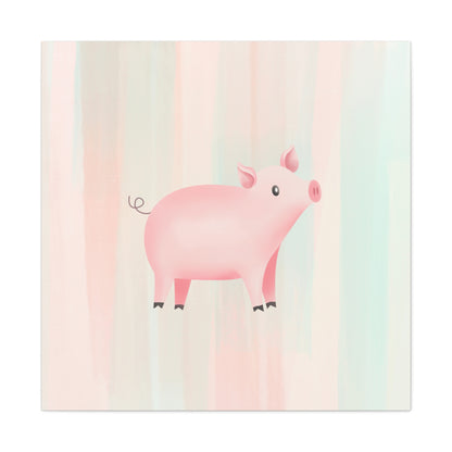 "Cute Pig" Nursery Wall Art - Weave Got Gifts - Unique Gifts You Won’t Find Anywhere Else!