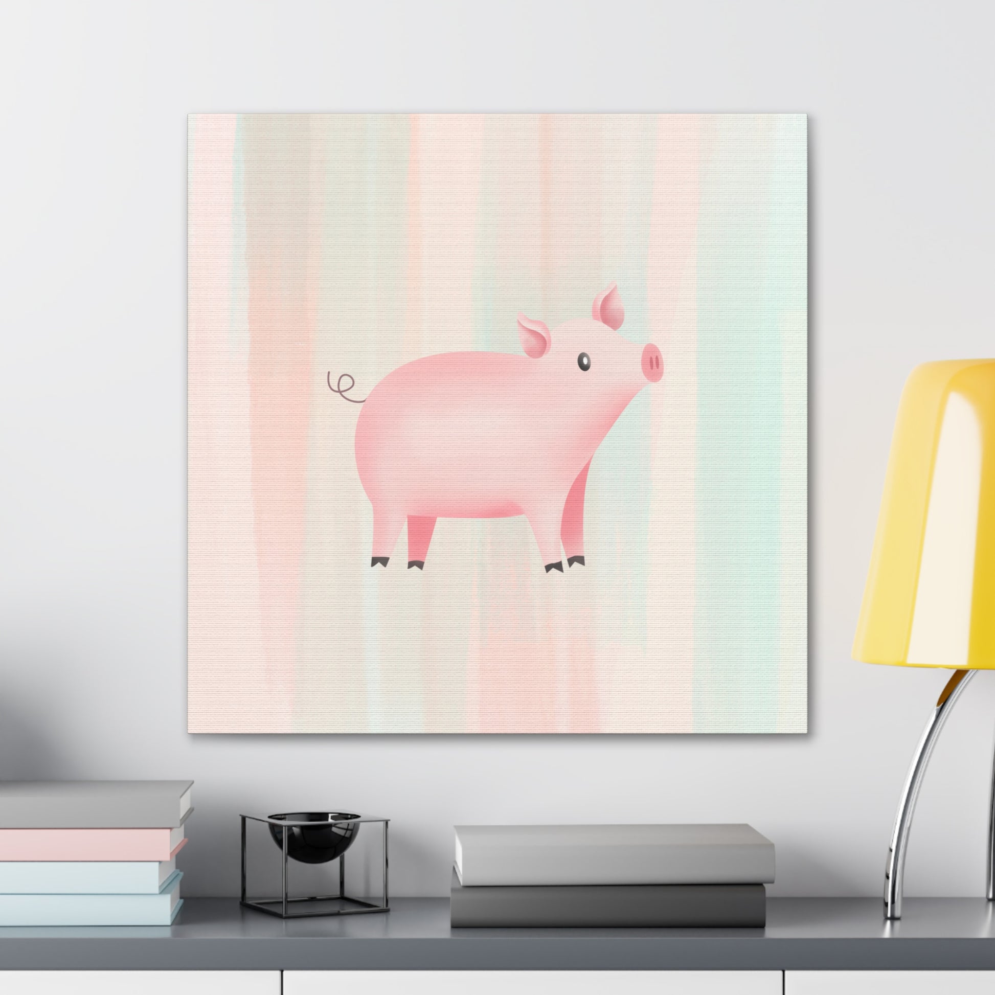 "Cute Pig" Nursery Wall Art - Weave Got Gifts - Unique Gifts You Won’t Find Anywhere Else!