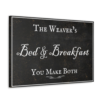 Rustic vintage "You make both" canvas art for living spaces