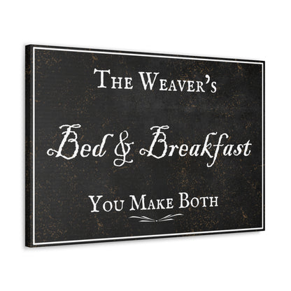 Custom name Bed and Breakfast sign
